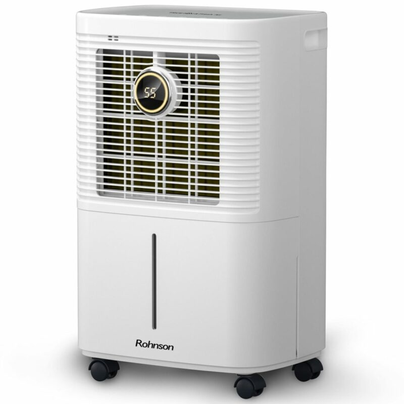 Обезвлажнител Rohnson R-91212, 160W, подходящ за помещения с площ до 60 m², таймер, йонизираща функция, бял Намаления и отстъпки ЧеренПетък 3