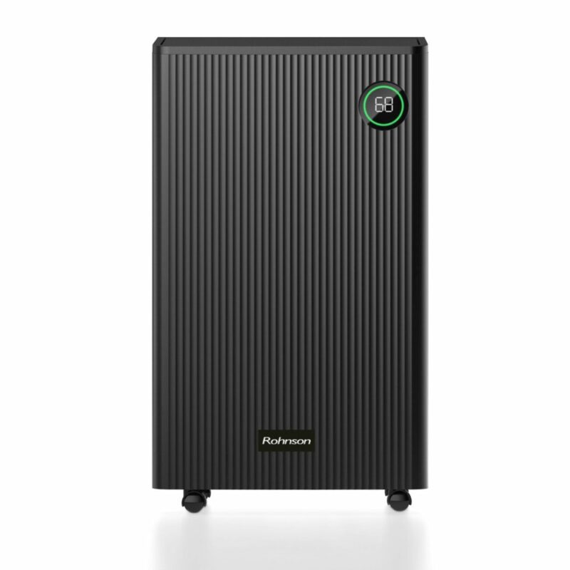 Обезвлажнител Rohnson R-92016, 200 W, 5,5 l резервоар, помещения с площ до 100 м², идеален за сушене на дрехи, ниско ниво на шум, черен Намаления и отстъпки ЧеренПетък 3