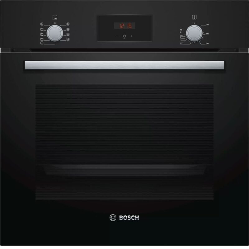 Фурна за вграждане Bosch HBF134EB1, клас А, 66л. обем, EcoClean Direct, LED дисплей, 3D Hotair, черна Намаления и отстъпки ЧеренПетък 3