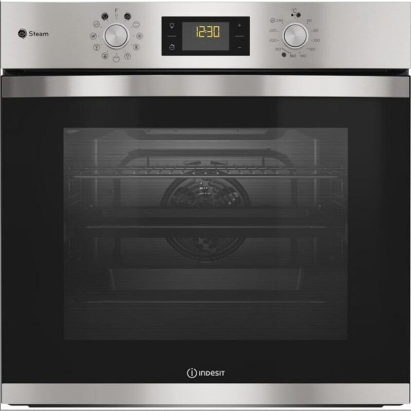 Фурна за вграждане Indesit IFWS 3841 JH IX, клас A+, 71л. обем, дисплей, инокс Намаления и отстъпки ЧеренПетък 3