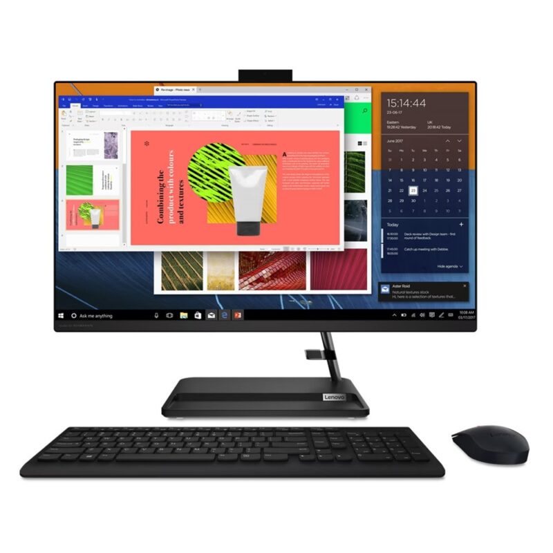 All in One компютър Lenovo IdeaCentre AIO 3 27ALC6 (F0FY00G9RI), осемядрен AMD Ryzen 7 7730U 2.0/4.5GHz, 27″ (68.58cm) Full HD IPS Anti-Glare дисплей, (HDMI), 16GB DDR4, 512GB SSD NVMe, 2x USB 3.2 Gen 1, Free DOS Намаления и отстъпки ЧеренПетък 3