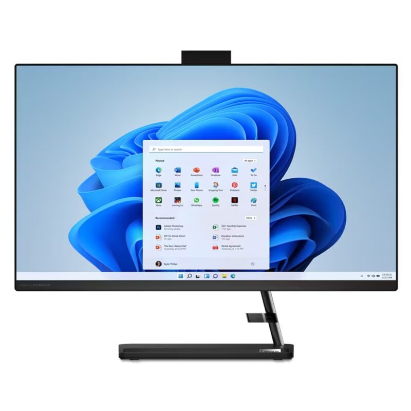 All in One компютър Lenovo IdeaCentre AIO 3 27IAP7 (F0GJ00M8RI), осемядрен Intel Core i5-12450H 2.0/4.4GHz, 27″ (68.58cm) Full HD Anti-Glare дисплей, (HDMI), 16GB DDR4, 1TB SSD NVMe, 2x USB 3.2 Gen 2, No OS Намаления и отстъпки ЧеренПетък 3