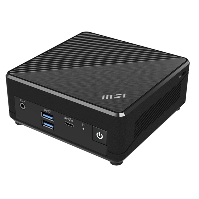 Мини настолен компютър MSI Cubi N ADL-001EU (9S6-B0A911-001), четириядрен Intel N100 0.8/3.4GHz, 4GB DDR4, 128GB SSD, 2x USB 3.2 Gen 2, 1x USB-C, HDMI, DisplayPort, Windows 11 Home Намаления и отстъпки ЧеренПетък 3