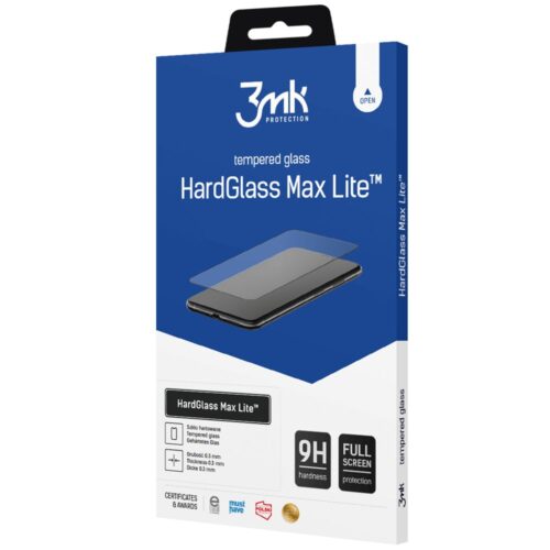 Протектор от закалено стъкло /Tempered Glass/ 3MK HardGlass Max Lite за Apple iPhone 14 Pro, 9H твърдост Намаления и отстъпки ЧеренПетък