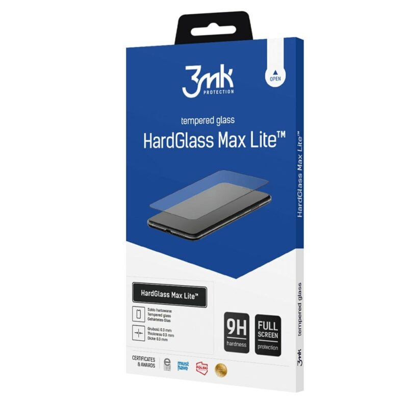 Протектор от закалено стъкло /Tempered Glass/ 3MK HardGlass Max Lite за Samsung Galaxy S24+, 9H твърдост Намаления и отстъпки ЧеренПетък 3