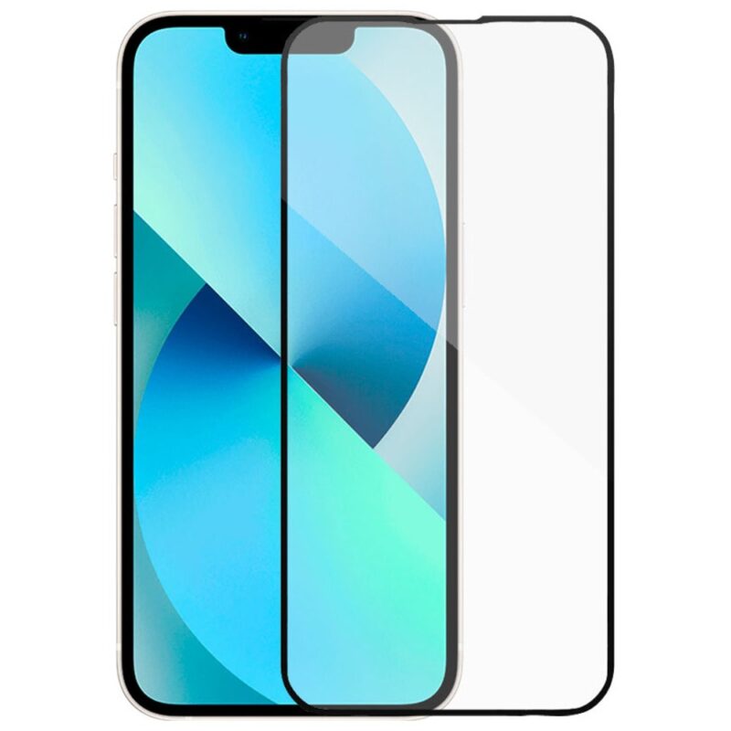 Протектор от закалено стъкло /Tempered Glass/ DeTech 52686, за Apple iPhone 13 Mini, 5D Full Glue, 0.3mm, черен Намаления и отстъпки ЧеренПетък 3