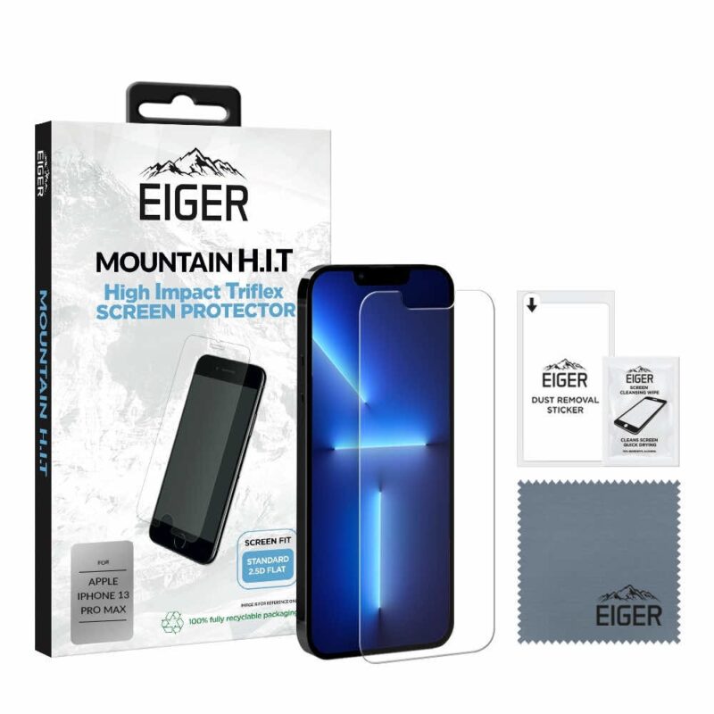 Протектор от закалено стъкло, Eiger H.I.T. Screen Protector, за Apple iPhone 13/13 Pro Намаления и отстъпки ЧеренПетък 3