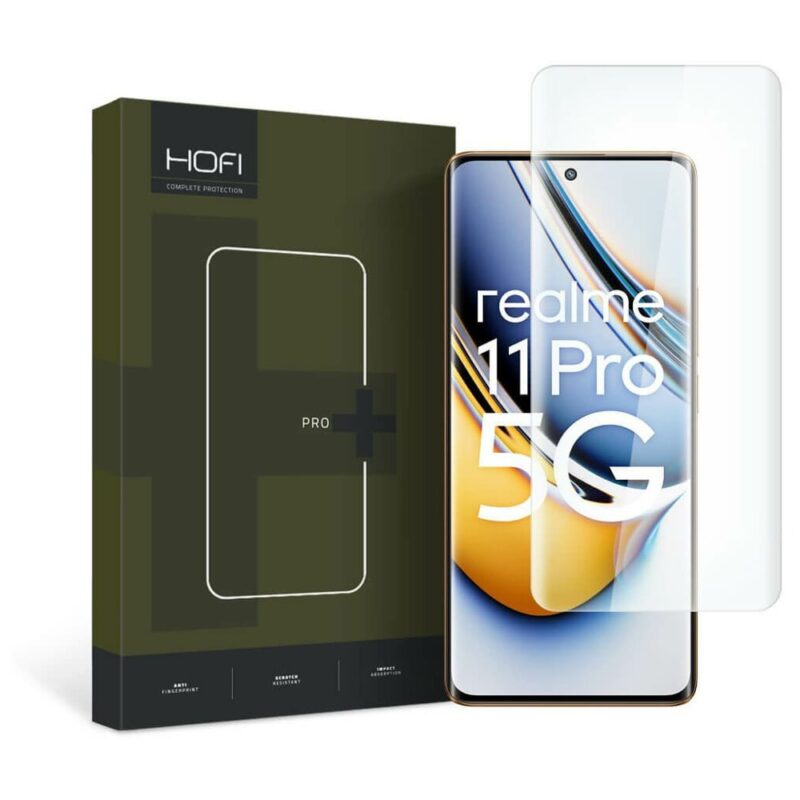 Протектор от закалено стъкло /Tempered Glass/ Hofi UV Glass Pro Plus за Realme 11 Pro/Pro Plus, 9H твърдост Намаления и отстъпки ЧеренПетък 3