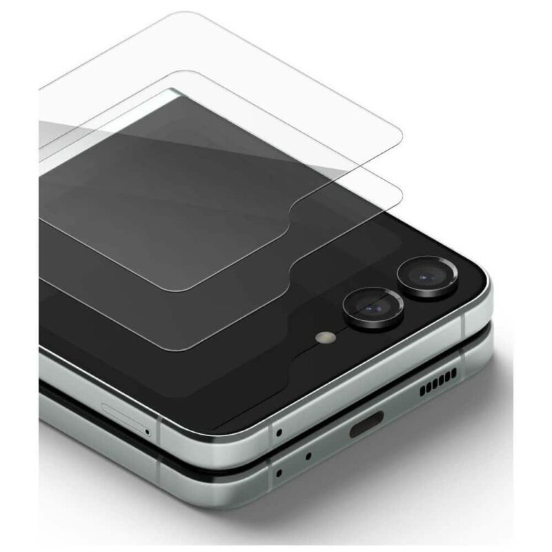 Протектор от закалено стъкло /Tempered Glass/ Ringke RGK1812 за Samsung Galaxy Z Flip 5, 9H твърдост Намаления и отстъпки ЧеренПетък 3