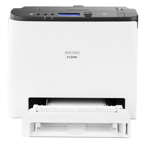 Лазерен принтер Ricoh P C311W, цветен, 2400 x 600 dpi, 25 стр/мин, Wi-Fi, LAN, USB, A4, A5, A6, B4, B5 Намаления и отстъпки ЧеренПетък