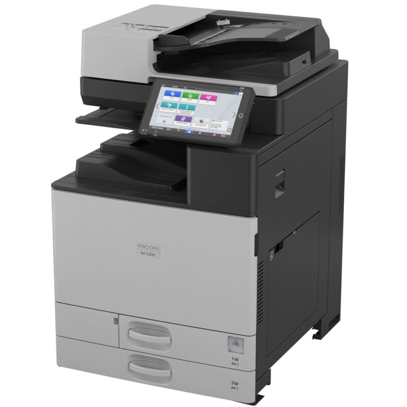 Мултифункционално лазерно устройство Ricoh IM C3010, цветен, принтер/копир/скенер/факс, 1200 x 1200 dpi, 30 стр/мин, LAN, Wi-Fi, USB, A4 Намаления и отстъпки ЧеренПетък 3