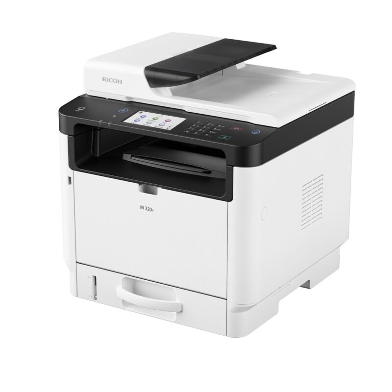 Мултифункционално лазерно устройство Ricoh M 320F, монохромен, принтер/копир/скенер/факс, 1200 x 1200 dpi, 32 стр./мин, LAN, USB, A4 Намаления и отстъпки ЧеренПетък 3