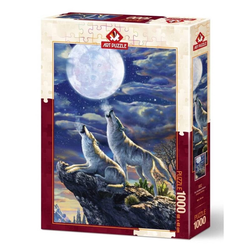Пъзел Art Puzzle Full Moon Wolves, 1000 части Намаления и отстъпки ЧеренПетък 3