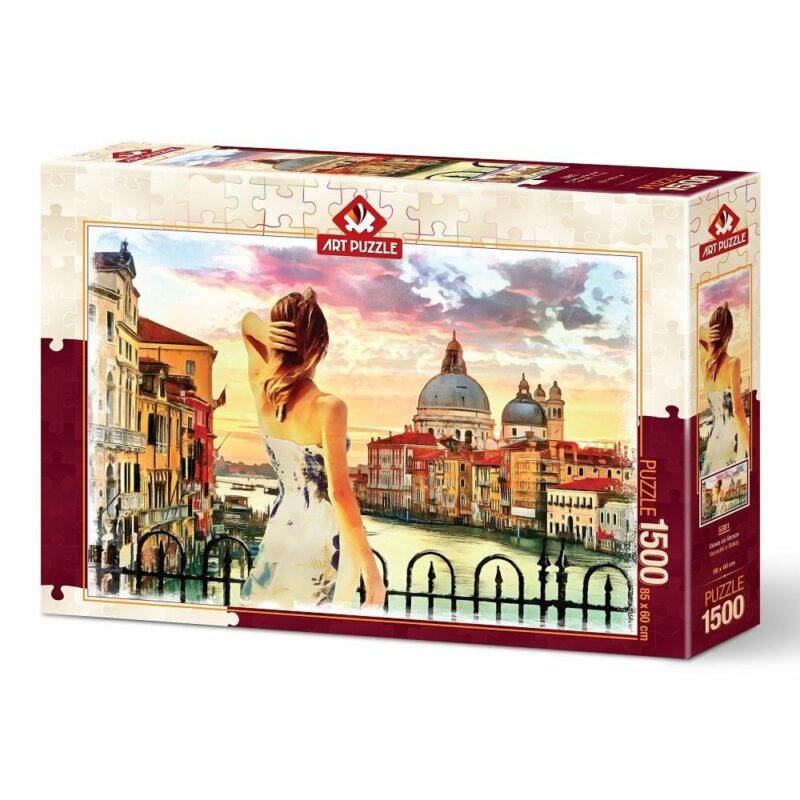 Пъзел Art Puzzle Гледка във Венеция, 1500 части Намаления и отстъпки ЧеренПетък 3
