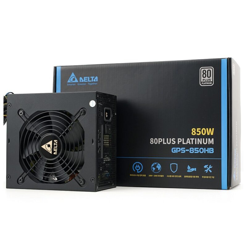 Захранване Delta Electronics GPS-850HB, 850W, Active PFC, 80+ Platinum, 120mm вентилатор Намаления и отстъпки ЧеренПетък 2