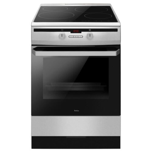 Готварска печка Amica 6118IE2.376HTaDp(Xx), електрическа, клас A, 4 нагревателни зони, 77 л. капацитет на фурната, инокс Намаления и отстъпки ЧеренПетък