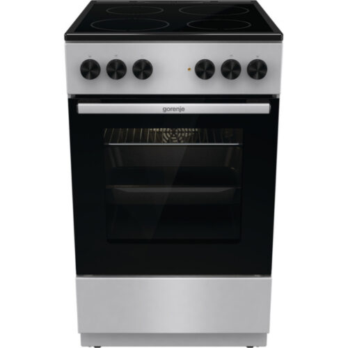 Готварска печка Gorenje GEC5A61SG, електрическа, клас A, 4 нагревателни зони, 70 л. капацитет на фурната, сива Намаления и отстъпки ЧеренПетък