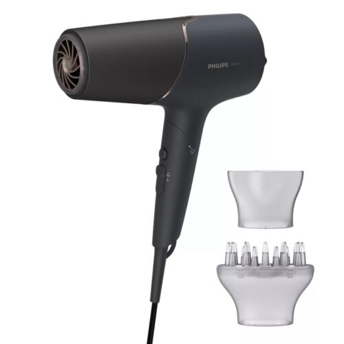 Сешоар Philips BHD538/30, 2300W, 2 скорости, 3 температурни настройки, йонна грижа, ThermoShield технология, черен