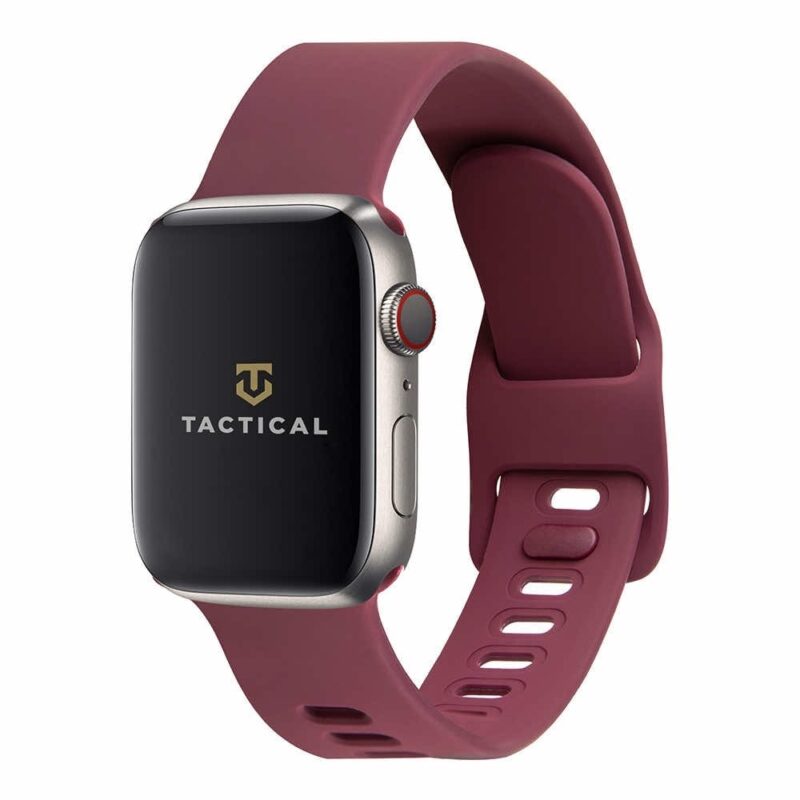 Каишка Tactical 793 Silicone Sport Band with Buckle (57983101956), силиконова, за Apple Watch 38мм/40мм/41мм, червенa Намаления и отстъпки ЧеренПетък 3