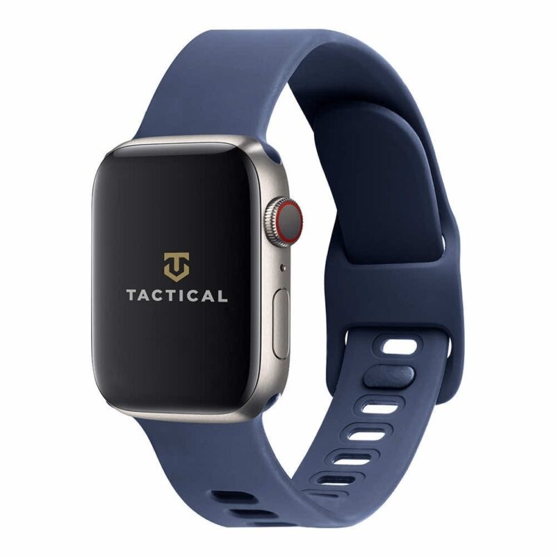 Каишка Tactical 795 Silicone Sport Band with Buckle (57983101958), силиконова, за Apple Watch 42мм/44мм/45мм, тъмносиния Намаления и отстъпки ЧеренПетък 3