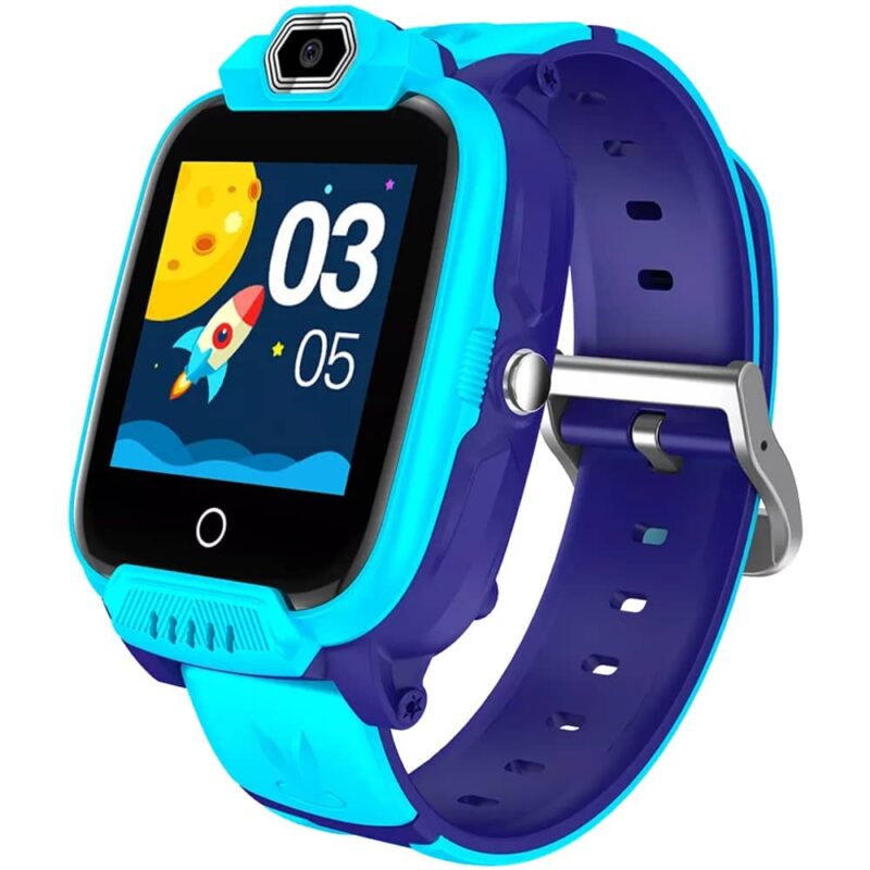 Смарт часовник Canyon Jondy KW-44, слот за SIM карта, 1.44″ (3.65cm) IPS дисплей, 512MB Flash памет, 4G/LTE, GPS, камера, IP67 защита, син Намаления и отстъпки ЧеренПетък 3