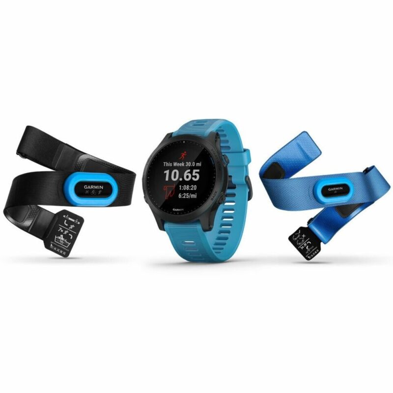 Смарт часовник Garmin Forerunner 945 Blue bundle, 1.2″ (3.04 cm) дисплей, GPS, Bluetooth, ANT+, Wi-Fi, син Намаления и отстъпки ЧеренПетък 3