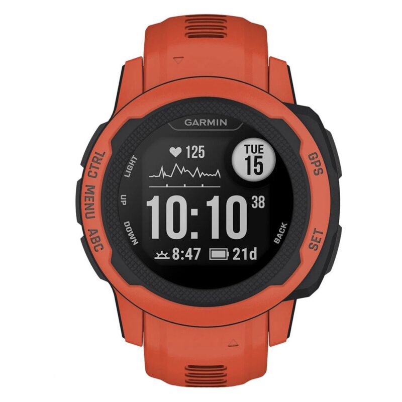Смарт часовник Garmin Instinct 2S – Poppy, 40 mm, дизайн с два прозореца 0.79″ x 0.79″ (2 cm) сензорен дисплей, 32MB вградена памет, GPS, водоустойчив 10 ATM, Bluetooth, ANT+ … Намаления и отстъпки ЧеренПетък 3