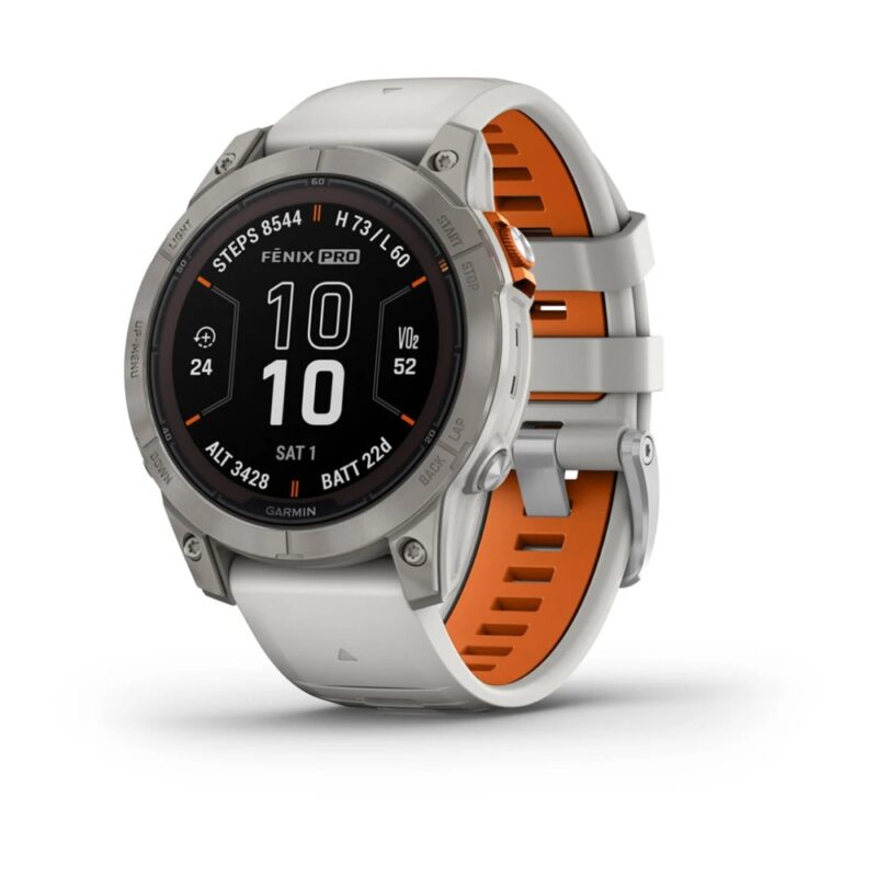 Смарт часовник Garmin fenix 7 Pro Sapphire Solar Edition, Titanium, 1.30″ (33.02 мм) Power Sapphire дисплей, 32GB, водоустойчивост, до 22 дни време на работа, соларно зареждане … Намаления и отстъпки ЧеренПетък 3