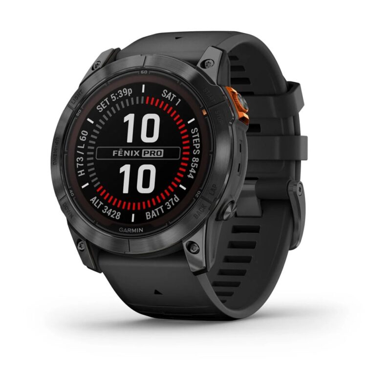 Смарт часовник Garmin fenix 7X Pro Solar Edition, Slate Grey, 1.4″(35.56 mm) Power Sapphire дисплей, 32GB, водоустойчивост, до 37 дни време на работа, соларно зареждане, GPS … Намаления и отстъпки ЧеренПетък 3