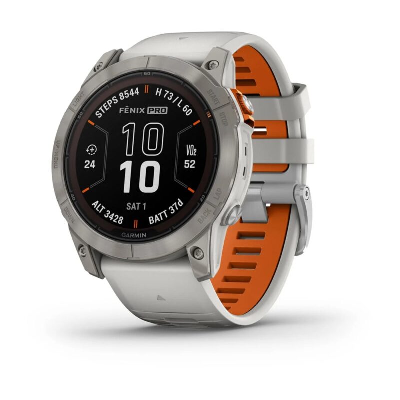 Смарт часовник Garmin fenix 7X Pro Sapphire Solar Edition, Titanium, 1.4″(35.56 mm) Power Sapphire дисплей, 32GB, водоустойчивост, до 37 дни време на работа, соларно зареждане, GPS … Намаления и отстъпки ЧеренПетък 3