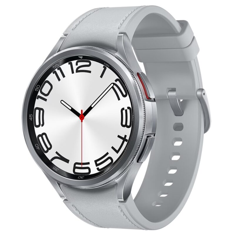 Смарт часовник Samsung Galaxy Watch6 Classic 47mm (SM-R960NZSAEUE), 1.47″ (3.73cm) AMOLED дисплей, 425mAh батерия, сребрист Намаления и отстъпки ЧеренПетък 3