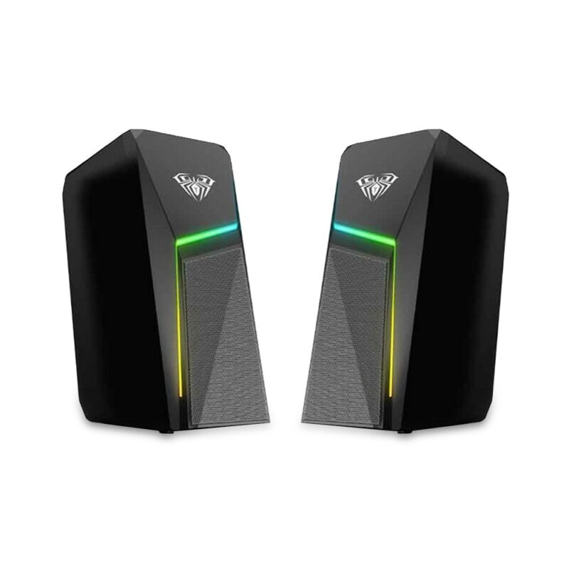 Тонколони N-521, 2.0, 6W RMS (2x3W), USB, черни, RGB Намаления и отстъпки ЧеренПетък 3