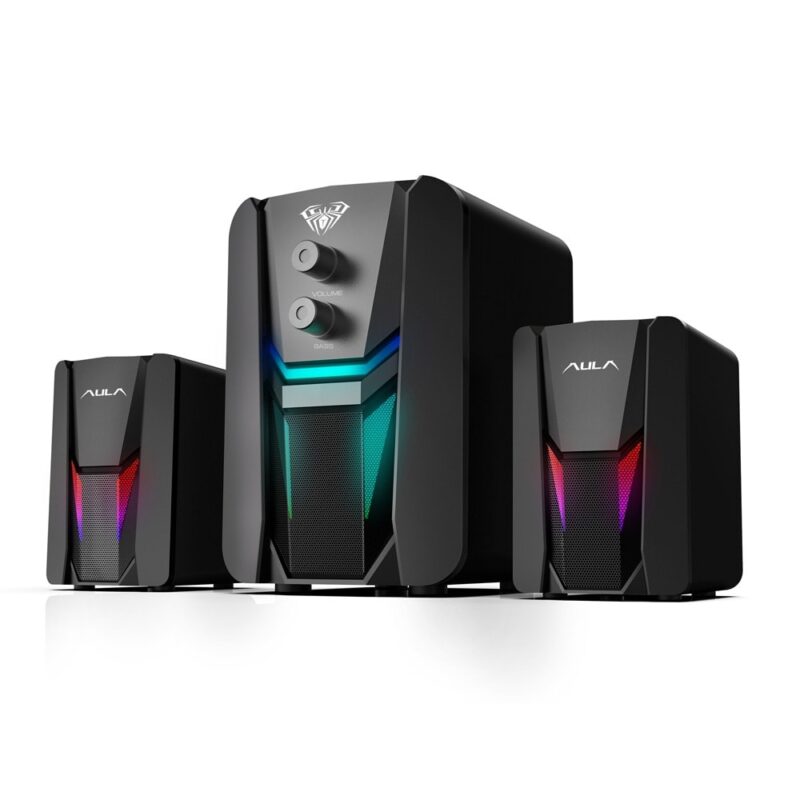 Тонколони N-189, 2.1, 11W RMS (5W + 2x3W), USB, черни, RGB Намаления и отстъпки ЧеренПетък 3
