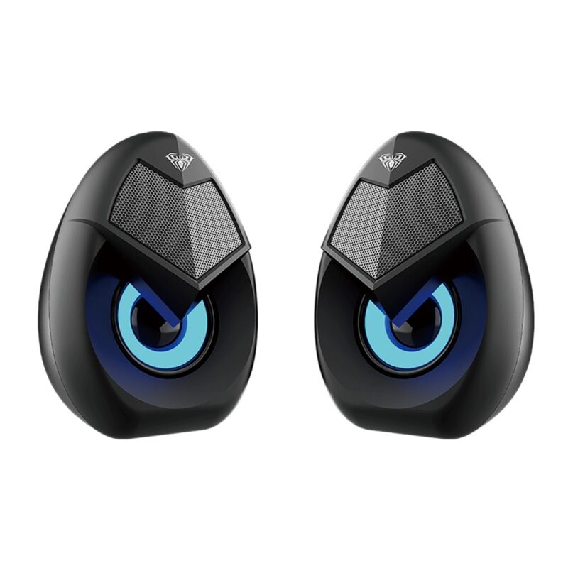 Тонколони N-69, 2.0, 6W RMS (2x3W), USB, черни, RGB Намаления и отстъпки ЧеренПетък 3