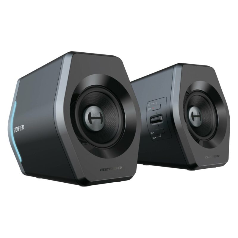 Тонколони Edifier G2000, 2.0, 16W RMS (8W + 8W), Bluetooth, USB, 3.5 mm жак, черни, гейминг Намаления и отстъпки ЧеренПетък 3