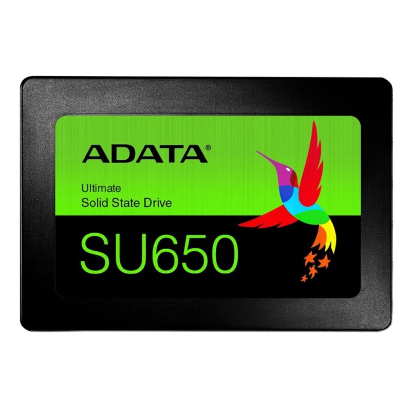 Памет SSD 512GB A-Data Ultimate SU650 (ASU650SS-512GT-R), SATA 6Gb/s, 2.5″ (6.35 cm), скорост на четене 520 Mb/s, скорост на запис 450 Мb/s Намаления и отстъпки ЧеренПетък 3