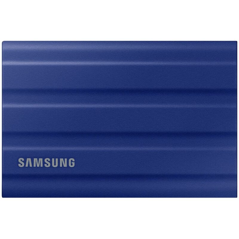 Памет SSD 1TB, Samsung T7 Shield Blue (MU-PE1T0R/EU_2Y), USB 3.2 Gen 2, външна, скорост на четене до 1050MB/s, скорост на запис до 1000 MB/s Намаления и отстъпки ЧеренПетък 3