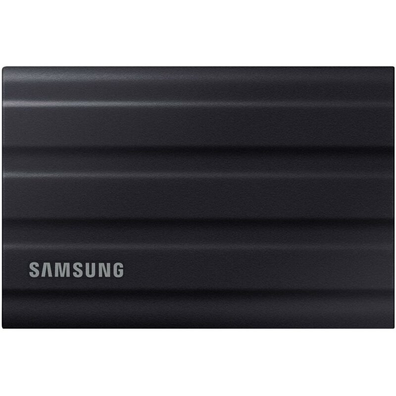 Памет SSD 1TB, Samsung T7 Shield Black (MU-PE1T0S/EU_2Y), USB 3.2 Gen 2, външна, скорост на четене до 1050MB/s, скорост на запис до 1000 MB/s Намаления и отстъпки ЧеренПетък 3