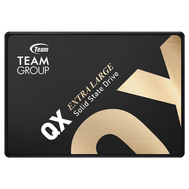 Памет SSD 2TB TeamGroup QX (T253X7002T0C101), SATA 6Gb/s, 2.5″(6.35cm), скорост на четене до 540MB/s, скорост на запис до 490MB/s Намаления и отстъпки ЧеренПетък 3