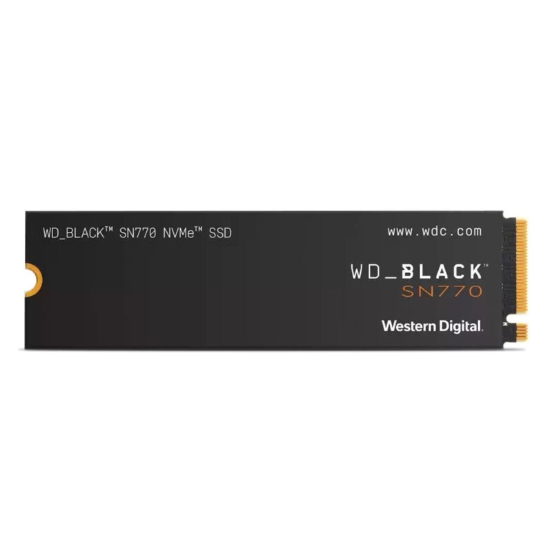 Памет SSD 2TB, Western Digital Black SN770 (WDS200T3X0E), NVMe, M.2 (2280), скорост на четене 5150 MB/s, скорост на запис 4850 MB/s Намаления и отстъпки ЧеренПетък 3