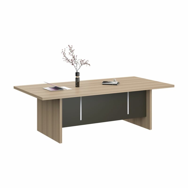 Заседателна маса RFG Milano (DG17-C0124), 2400 x 1200 x 750 mm, ПДЧ плот, меламиново покритие, дъб Намаления и отстъпки ЧеренПетък 3