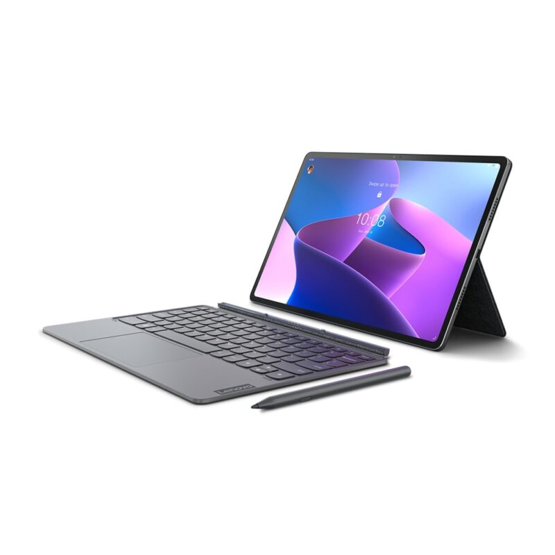 Таблет Lenovo Tab P12 Pro 5G (ZA9E0038BG)(сив), 5G, 12.6″ (32.00 cm) WQXGA AMOLED 120Hz дисплей, осемядрен Snapdragon 870 5G 3.2GHz, 6GB RAM, 128GB Flash памет (+ microSD слот), 13.0 + 8.0 & 5.0 MPix камери … Намаления и отстъпки ЧеренПетък 3