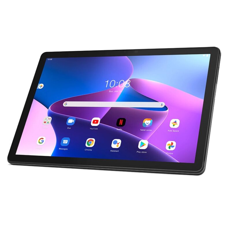 Таблет Lenovo Tab M10 Gen 3 LTE (ZAAF0051GR)(сив), 10.1″ (25.65cm) IPS дисплей, осемядрен Unisoc T610, 4GB RAM, 64GB Flash памет (+microSD слот), 8 + 5 Mpix камера, Android 12, 460g Намаления и отстъпки ЧеренПетък 2