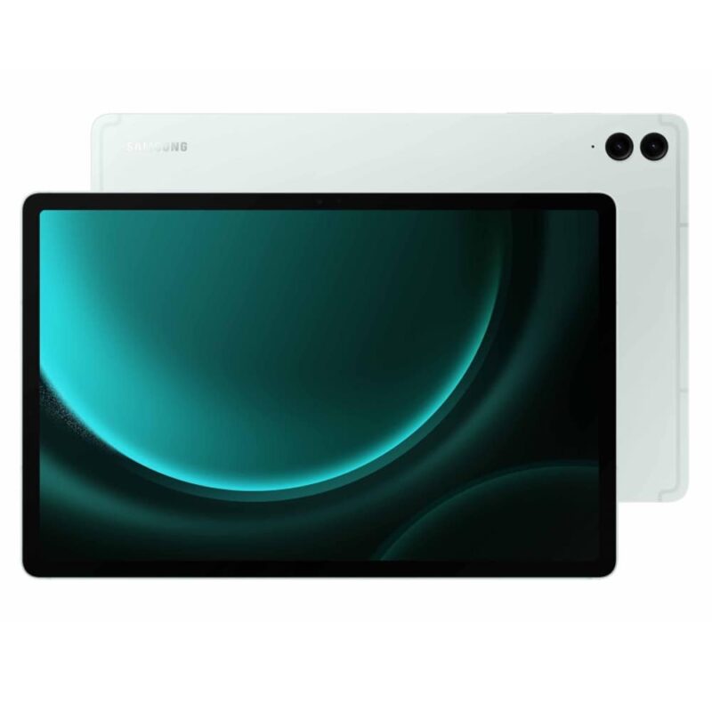 Таблет Samsung SM-X610 Galaxy Tab S9 FE+ Wi-Fi (SM-X610NLGAEUE)(зелен), 12.4″ (31.5cm) WQXGA 90Hz дисплей, осемядрен Exynos 1380 2.4GHz, 8GB RAM, 128GB Flash памет (+ microSD слот), 8 & 8 & 12 Mpix камери … Намаления и отстъпки ЧеренПетък 3