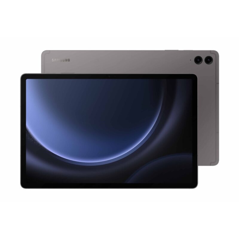 Таблет Samsung SM-X616 Galaxy Tab S9 FE+ 5G (SM-X616BZAAEUE)(сив), 12.4″ (31.5cm) WQXGA 90Hz дисплей, осемядрен Exynos 1380 2.4GHz, 8GB RAM, 128GB Flash памет (+ microSD слот), 8 & 8 & 12 Mpix камери, Androi … Намаления и отстъпки ЧеренПетък 3