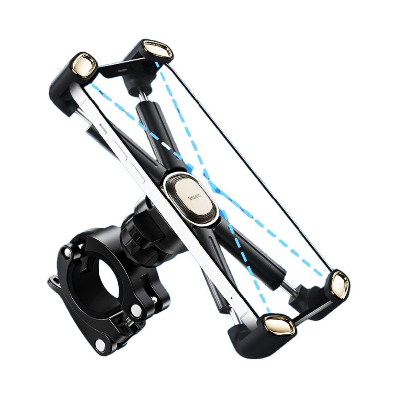 Поставка Baseus Quick to Take Bike Phone Holder (SUQX-01), за колело, за устройство с размери от 4.7″ до 6.7″, черна Намаления и отстъпки ЧеренПетък 3