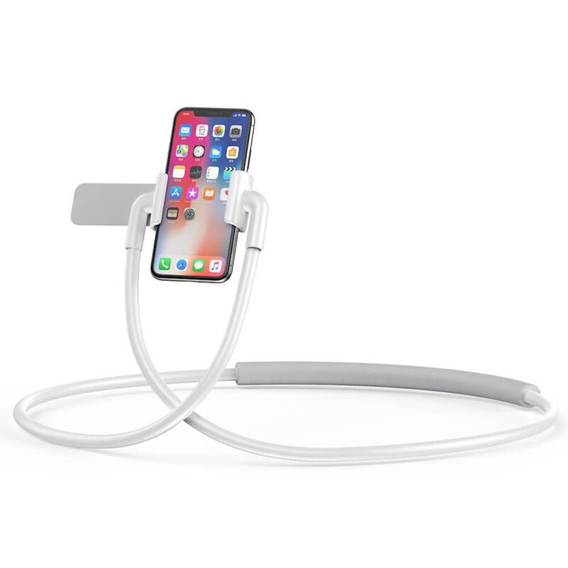 Стойка за телефон Baseus Necklace Lazy Bracket (SUJG-ALR02), за закачане на врата, универсална, възможност за завъртане на 360°, за телефони с размери от 4″ до … Намаления и отстъпки ЧеренПетък 3