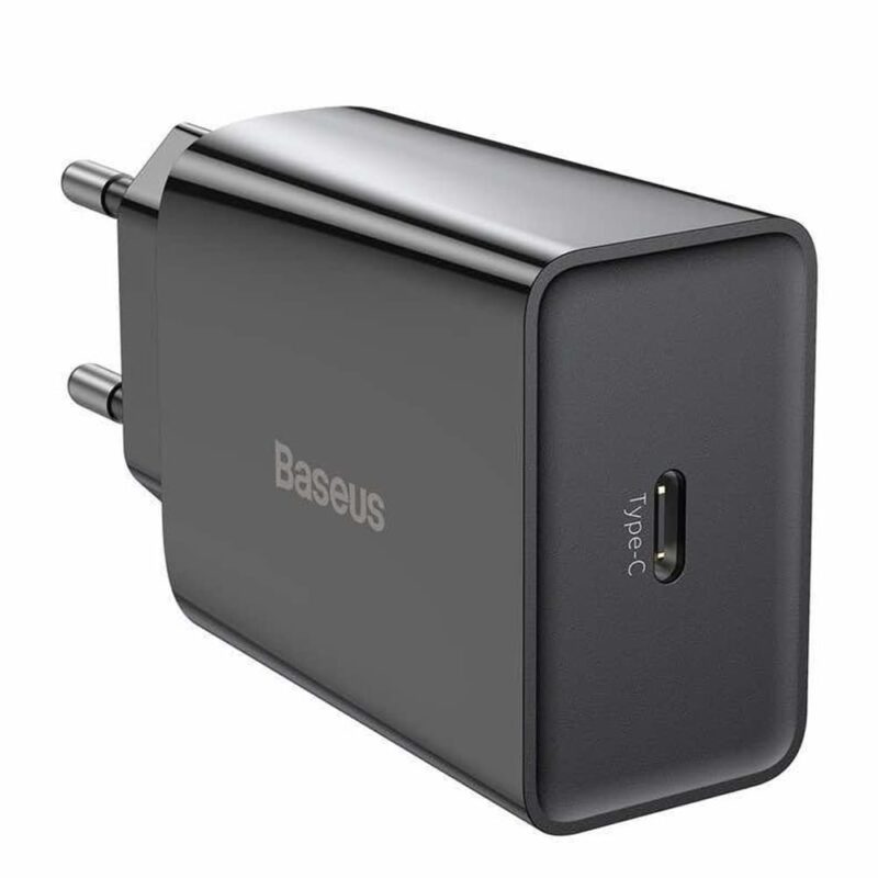 Зарядно устройство Baseus Speed Mini USB-C (CCFS-SN01a), от контакт към USB-C(ж), 20W, бяло Намаления и отстъпки ЧеренПетък 3