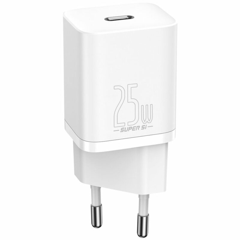 Зарядно устройство Baseus Super Si Quick, от контакт към USB C(ж), бяло Намаления и отстъпки ЧеренПетък 3