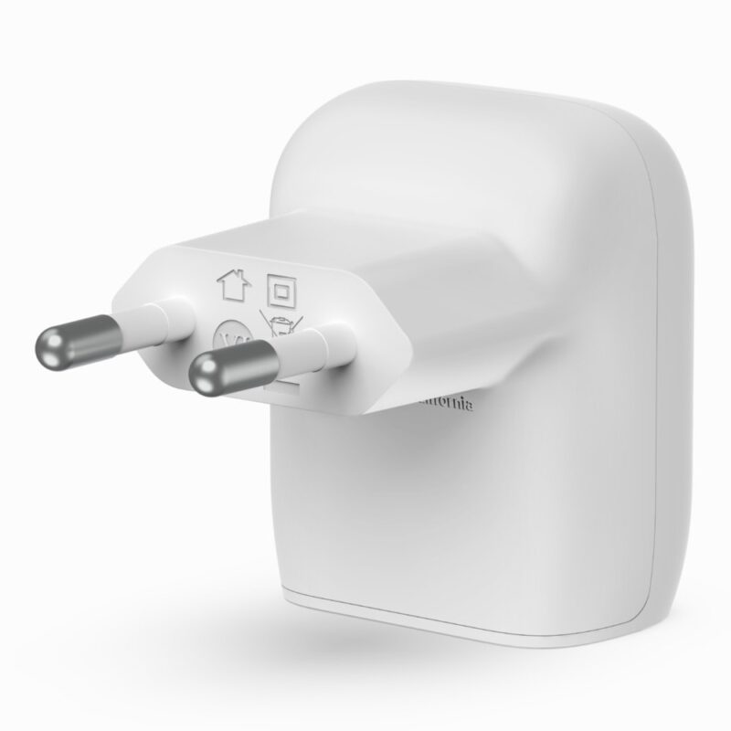 Зарядно устройство Belkin BoostCharge USB-C Wall Charger, от контакт към USB-C(м), 20W, бяло Намаления и отстъпки ЧеренПетък 3